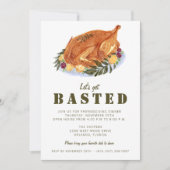 友情を育む感謝祭のディナー 招待状 (正面)