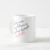 友情を育む理由である コーヒーマグカップ (正面左)