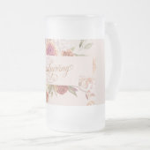 友情エレガントを育む面白さ フロストグラスビールジョッキ (正面右)