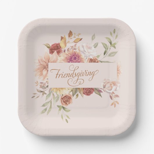 友情エレガントを育む面白さ ペーパープレート (正面)