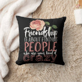 友情カッコいい引用文熱狂する友達 クッション (ブランケット)