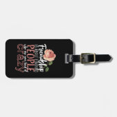 友情カッコいい引用文熱狂する友達 ラゲッジタグ (正面横)