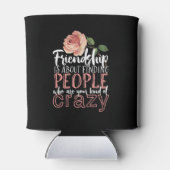 友情カッコいい引用文熱狂する友達 缶クーラー (裏面)