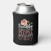 友情カッコいい引用文熱狂する友達 缶クーラー (缶裏面)