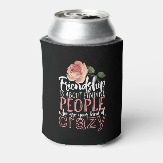 友情カッコいい引用文熱狂する友達 缶クーラー (缶裏面)