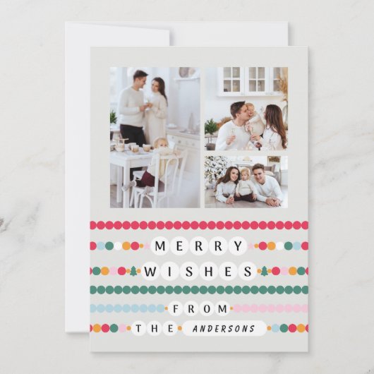 友情カラフルのブレスレメリーットが明るく シーズンカード (正面)