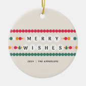 友情カラフルのブレスレメリーットが明るく セラミックオーナメント (正面)