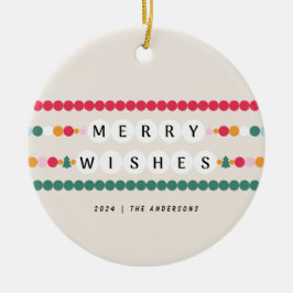 友情カラフルのブレスレメリーットが明るく セラミックオーナメント