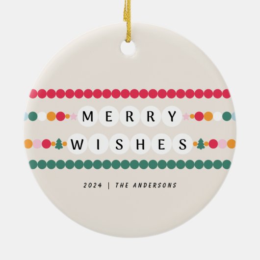 友情カラフルのブレスレメリーットが明るく セラミックオーナメント (裏面)