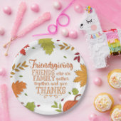 友情カラフルモダン付与紙プレート ペーパープレート (パーティー)