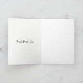 友情カードかわいい羊の漫画を奨励する。 カード (内部)