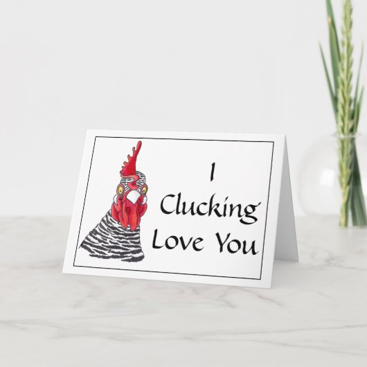 友情カードチキングリーティングカードボーイ カード (正面)