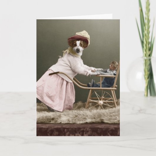 友情カード – おもしろい小さな犬! カード (正面)