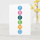 友情カード カード (黄色い花)