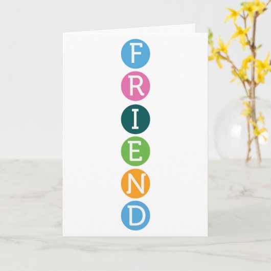 友情カード カード (黄色い花)