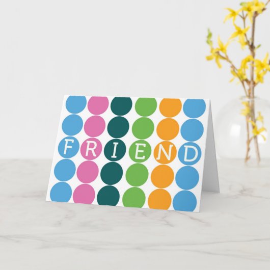 友情カード カード (黄色い花)