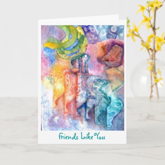 友情カード カード (黄色い花)