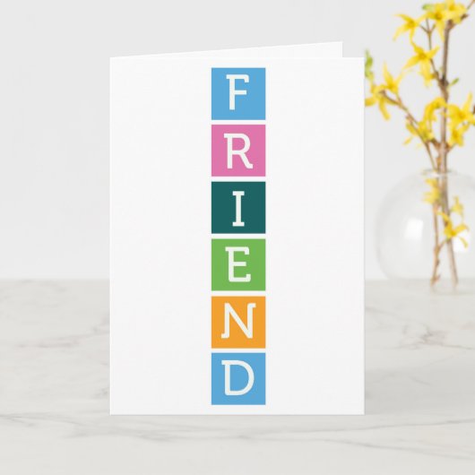 友情カード カード (黄色い花)