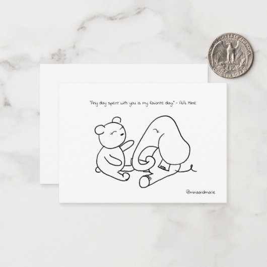 友情カード ノートカード (正面/裏面インサイチュ)