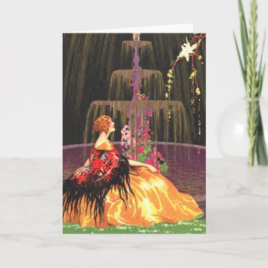 友情カード – 噴水 カード (正面)