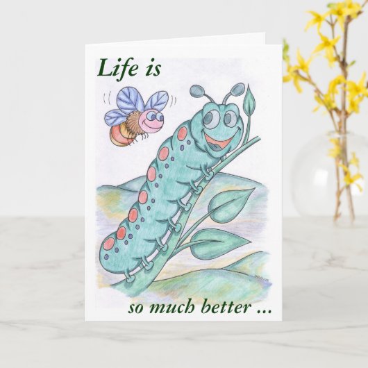 友情カード-親友 カード (黄色い花)