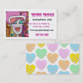 友情カード- SCCパターンパステル 名刺 (正面/裏面)