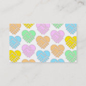 友情カード- SCCパターンパステル 名刺 (裏面)