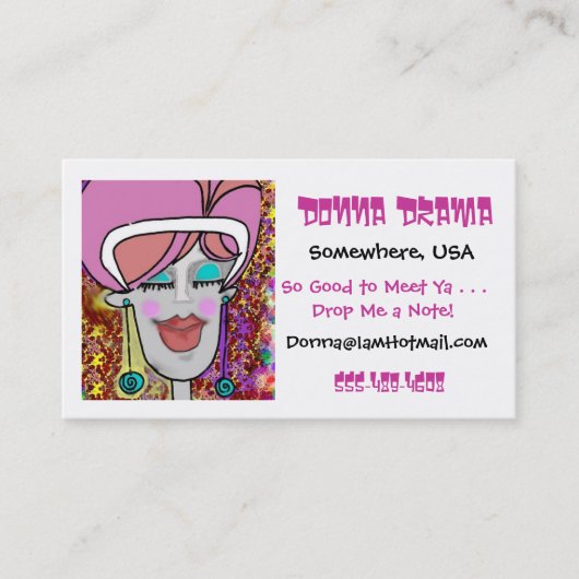 友情カード- SCCパターンパステル 名刺 (正面)