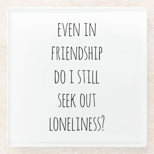 友情ガラスのコースターでも ガラスコースター (正面)