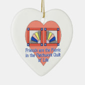 友情キルト セラミックオーナメント (右)