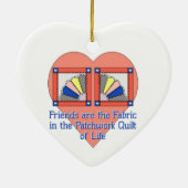 友情キルト セラミックオーナメント (裏面)