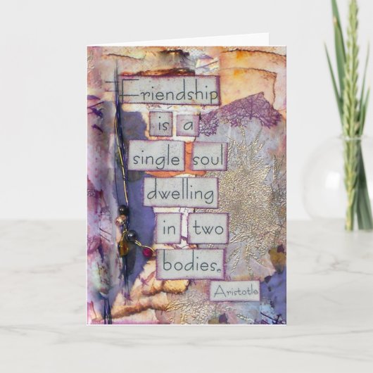 友情コラージュ | Friendshipは独身の Soul カード (正面)