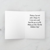 友情コーヒーカップバレンタインデーのカード シーズンカード (内部)