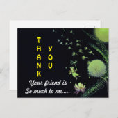 友情サンキューカード ポストカード (正面/裏面)