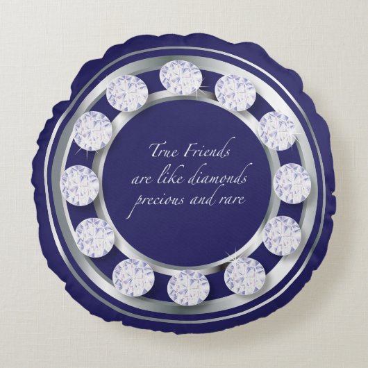 友情ダイヤモンド ラウンドクッション (正面)