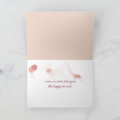 友情チューリップと古いフェンス カード (内部)