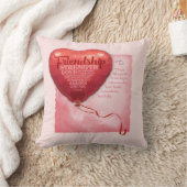 友情ハートバルーン クッション (ブランケット)