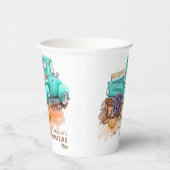 友情パーソナライズされた育素朴農車 紙コップ (右)