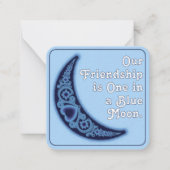 友情ブルームーンキッズスクールバレンタインデー ノートカード (正面)