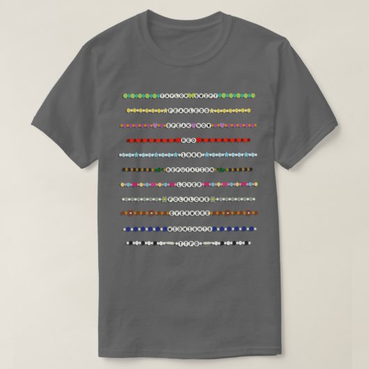 友情ブレスレット Tシャツ (デザイン正面)