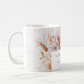 友情ボホバイブル聖句感動的フローラ コーヒーマグカップ (左)