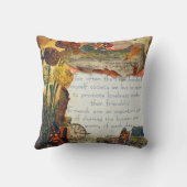 友情ミックスメディア花蝶コラージュ クッション (裏面)