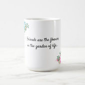 友情メッセージ 庭の花 コーヒーマグ コーヒーマグカップ (中央)