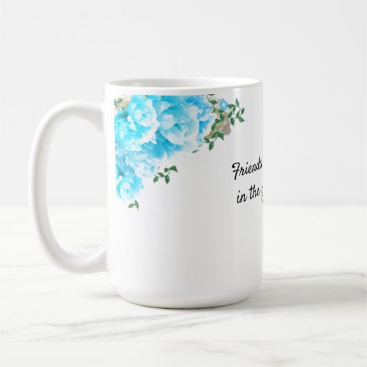 友情メッセージ 庭の花 コーヒーマグ コーヒーマグカップ (左)