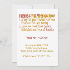 友情モダンある招待状 招待状