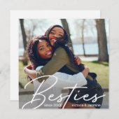 友情モダン写真ギフト (正面/裏面)