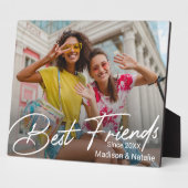 友情モダン写真ギフト フォトプラーク (側面)