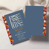 友情モダン深いディナーフローラ招待状 招待状