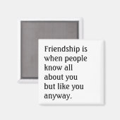 友情ユーモアのある引用文 マグネット (正面/裏面)