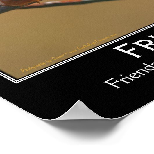 友情ラディバグ感動的引用文 ポスター (角)